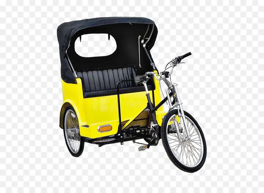 Pousse Pousse Jaune，Vélo PNG