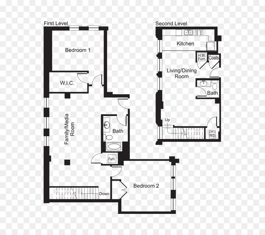 Plan D étage，Grand Wisconsin Appartements PNG