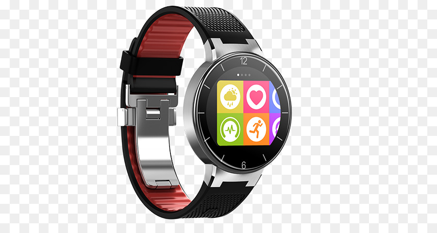 Alcatel One Touch，Alcatel Onetouch Watch Mediumlarge Smart Affichage De La Montre 122 Bluetooth Nfc 60 G Noir Rouge PNG
