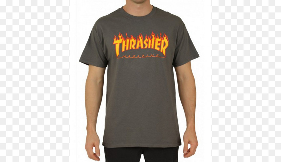 T Shirt Thrasher，Faire De La Planche à Roulettes PNG