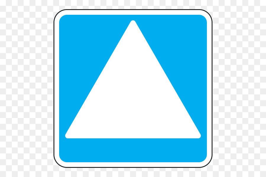 Triangle，Bleu PNG