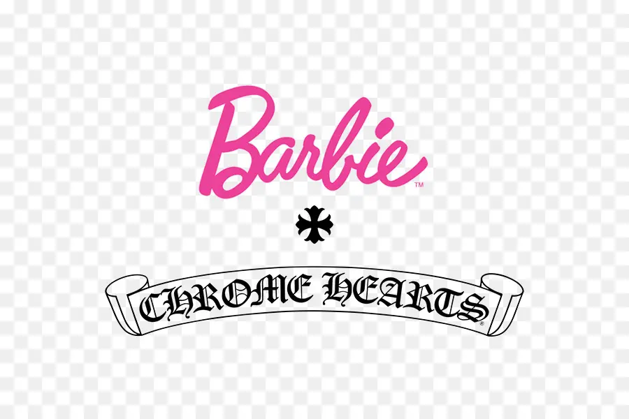 Logo Barbie Chrome Hearts，Marque PNG