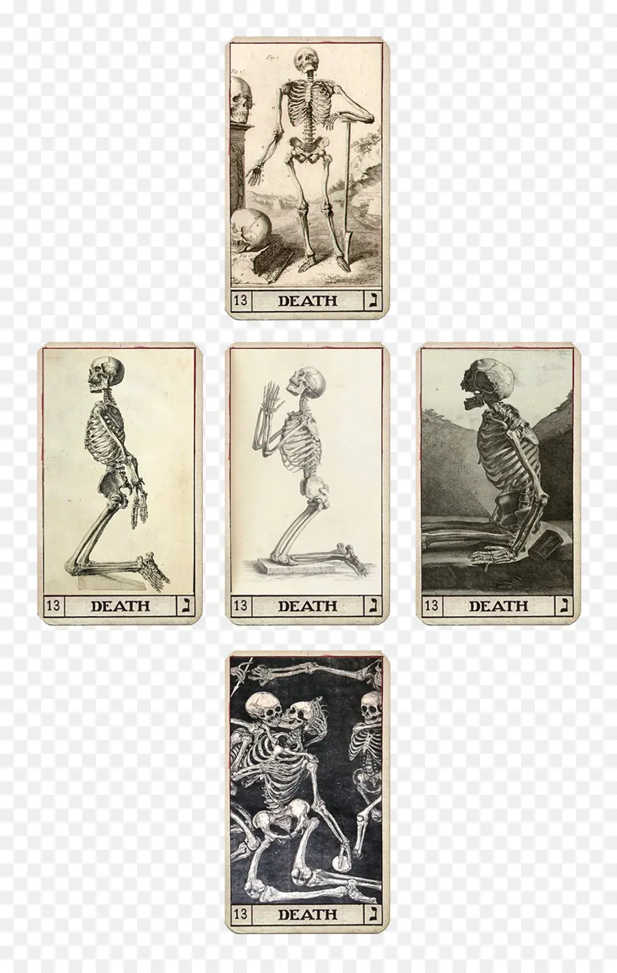 Cartes De Tarot De La Mort，Tarot PNG