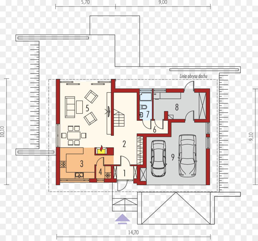 Plan D'étage De La Maison，Plan PNG