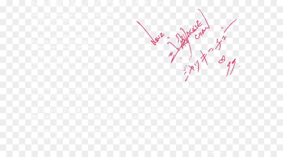 Note Manuscrite，Signature PNG