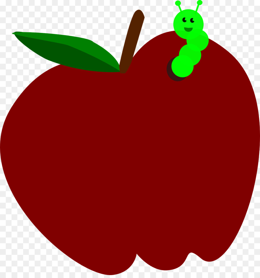 Pomme Avec Ver，Fruit PNG