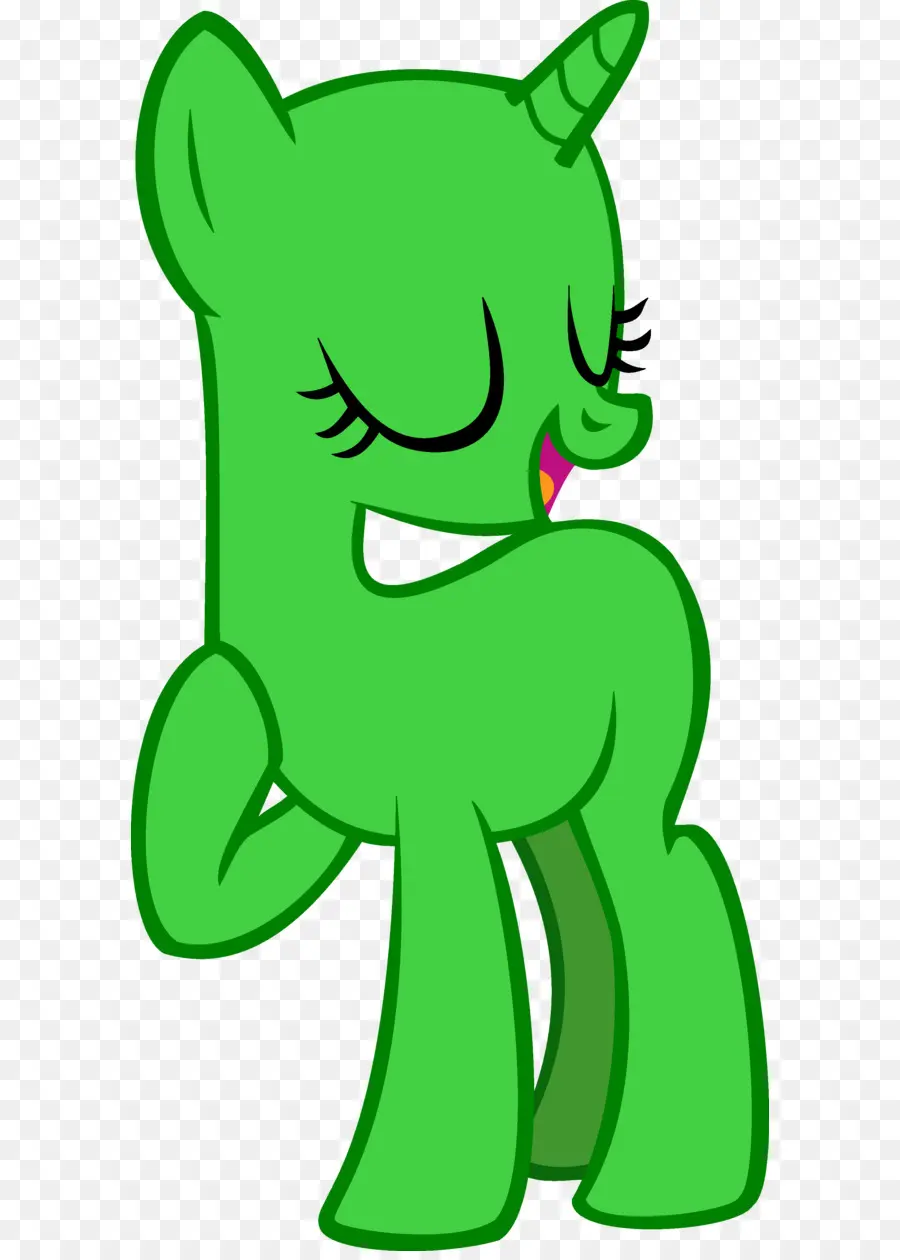 Licorne Verte，Dessin Animé PNG