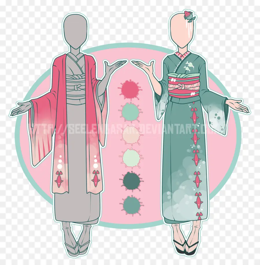 Vêtements Traditionnels，Kimono PNG