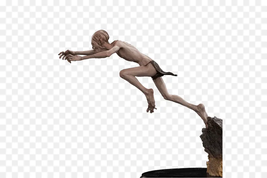 Gollum，Sculpture En Bronze PNG