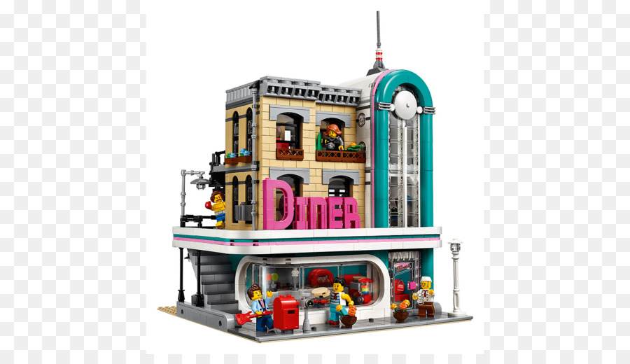 Lego 10260 Créateur Du Centre Ville De Diner，Lego Creator PNG