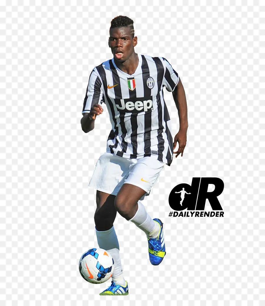 Joueur De Football En Maillot Noir Et Blanc，Football PNG