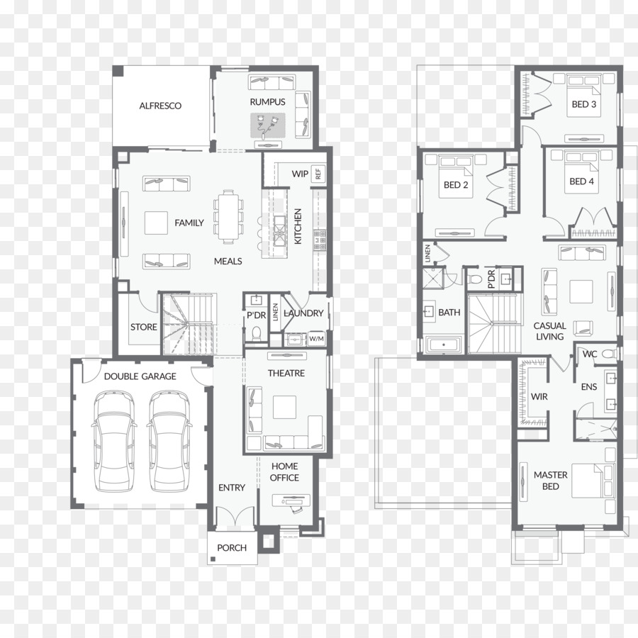 Plan De Maison，Chambres PNG