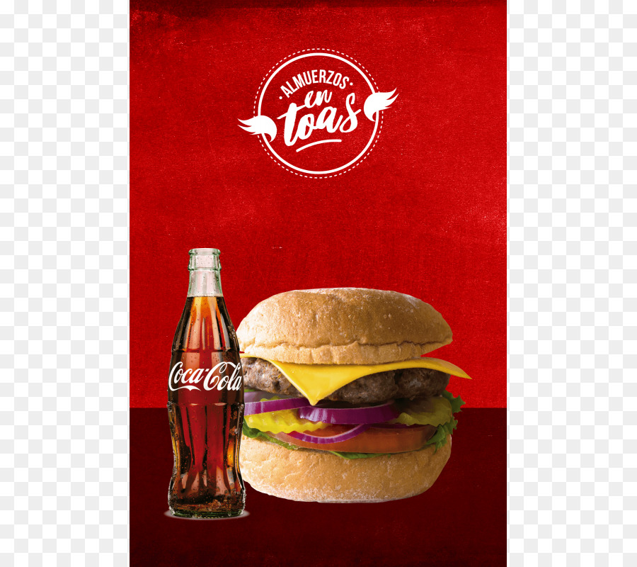 Coca Cola，Cheeseburger PNG