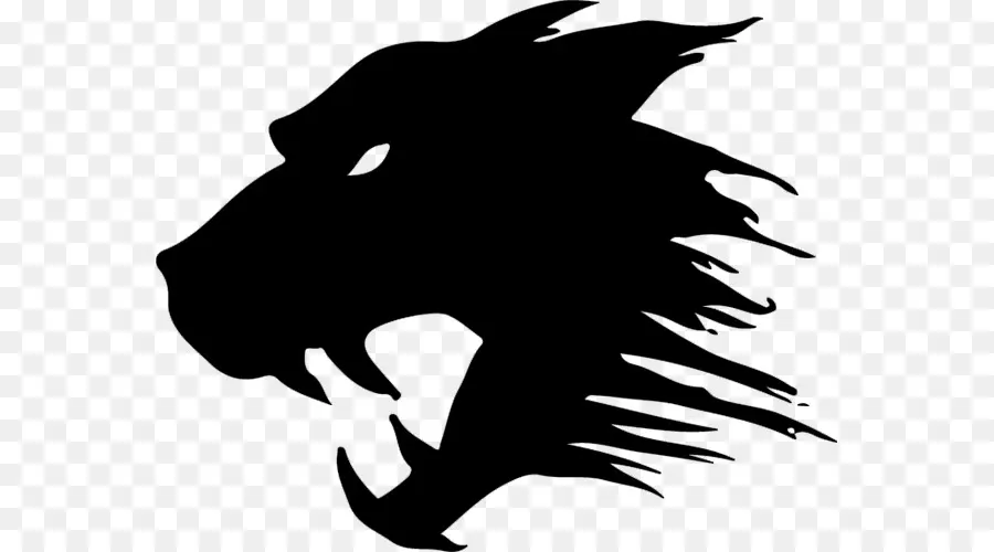 Silhouette De Lion，Animal PNG