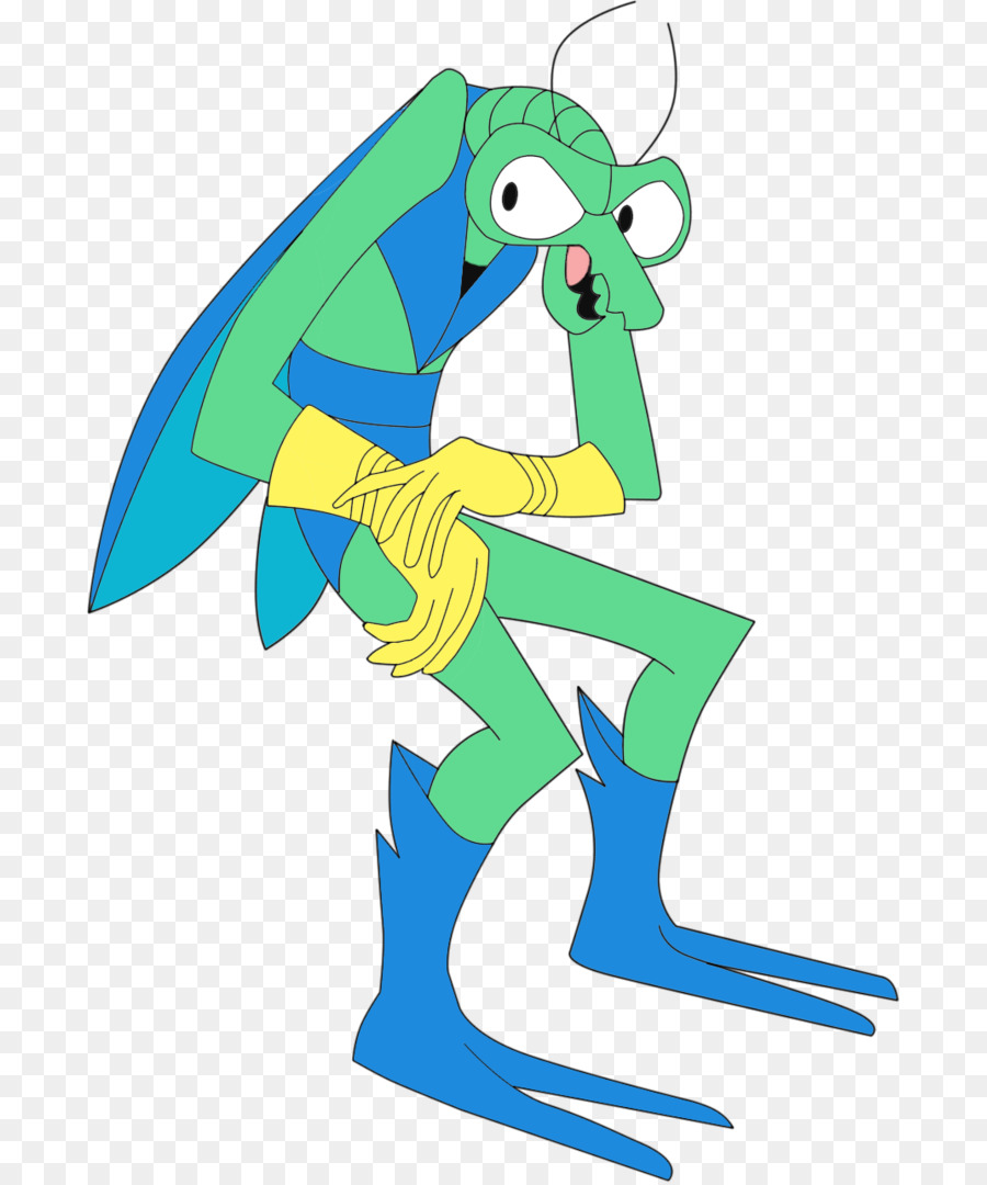 Insecte De Dessin Animé Vert，Mante PNG