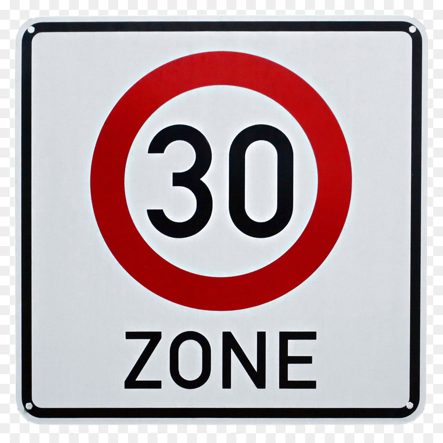 30 Km H De La Zone，Signe De La Circulation PNG