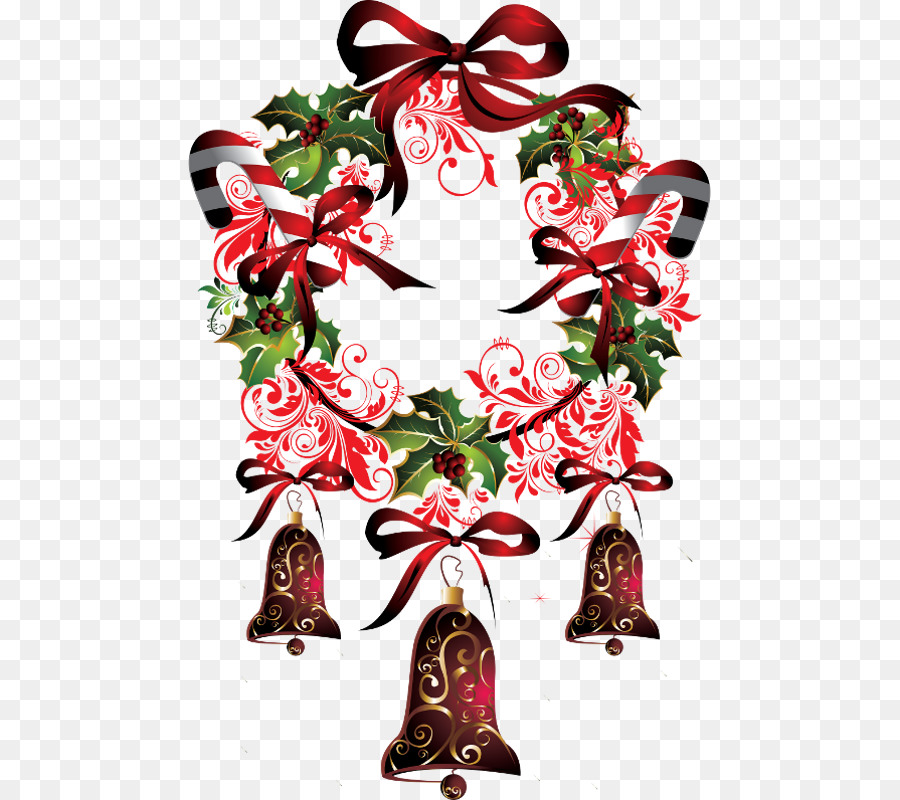 Couronne De Noël，Cloches PNG