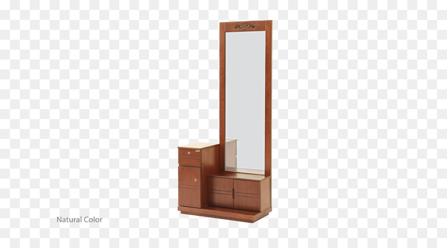 Miroir Avec Tiroirs，En Bois PNG