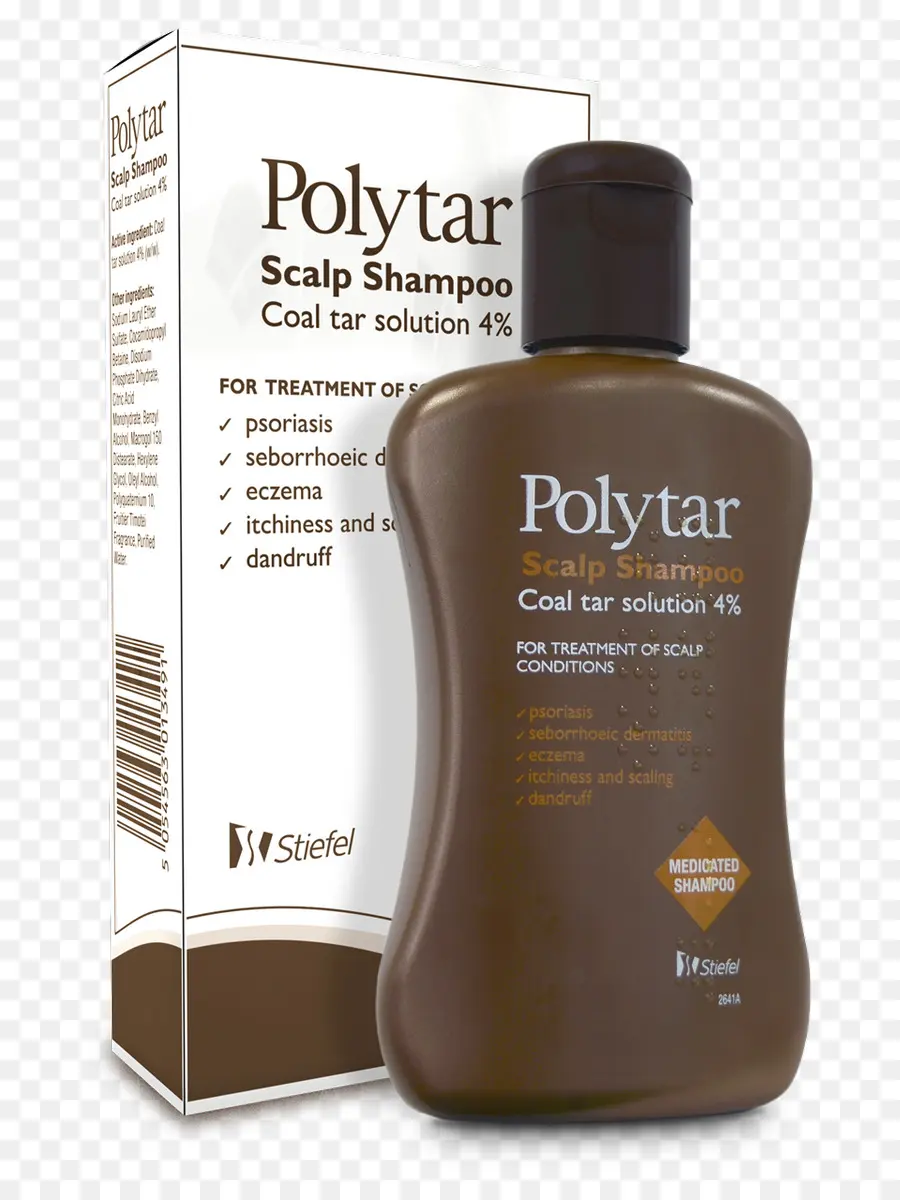 Shampoing Polytar，Cuir Chevelu PNG