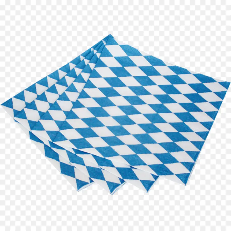 Serviettes Bleues Et Blanches，Papier PNG