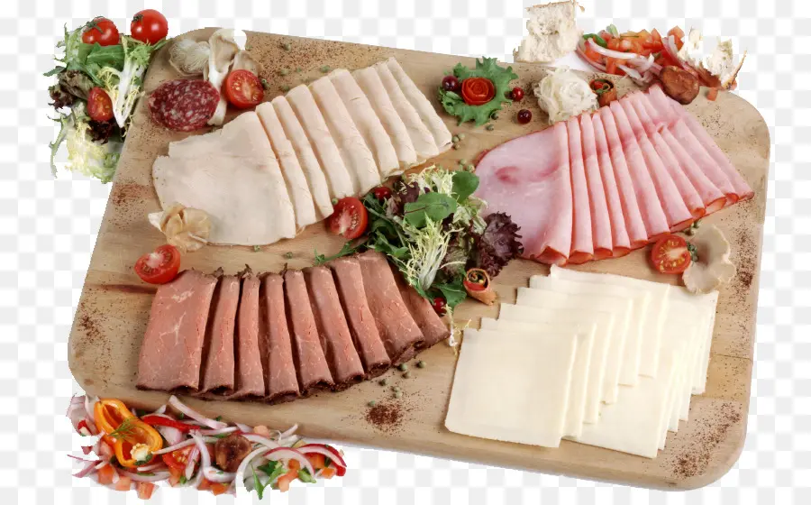 Plateau De Charcuterie，Viande PNG