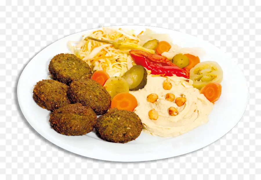 Assiette De Falafels，Houmous PNG