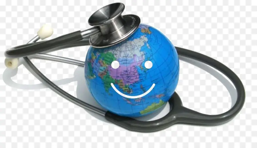 Globe Avec Stéthoscope，Santé PNG