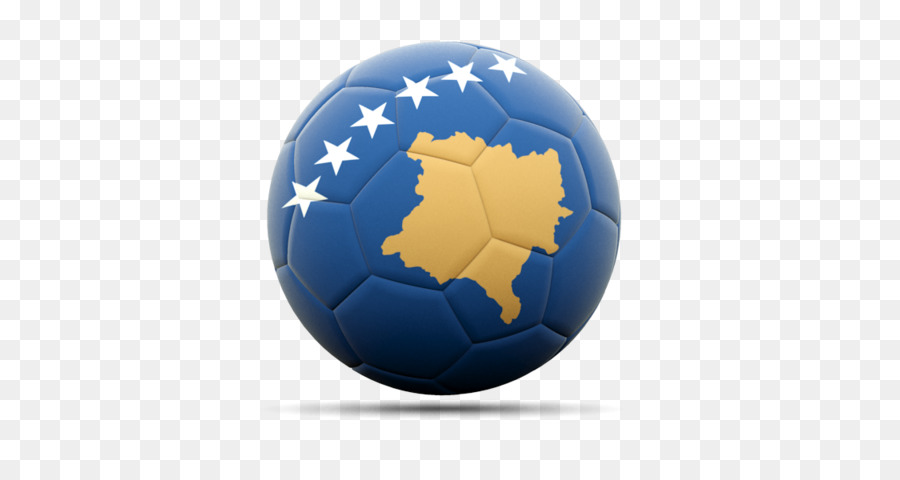 Ballon De Football Du Kosovo，Bleu PNG