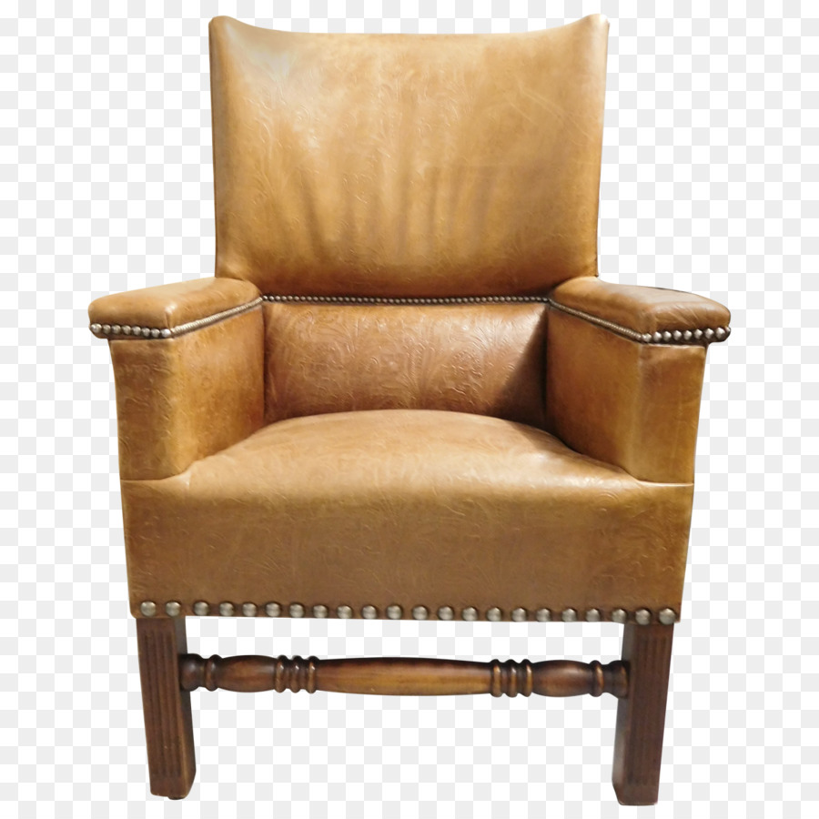 Fauteuil En Cuir，Brun PNG