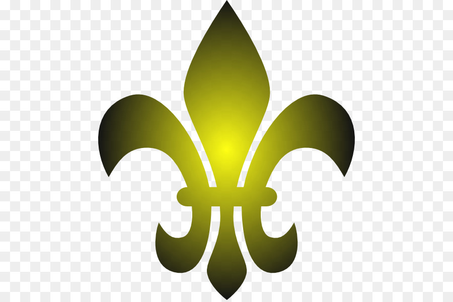 Fleur De Lys Orange，Emblème PNG