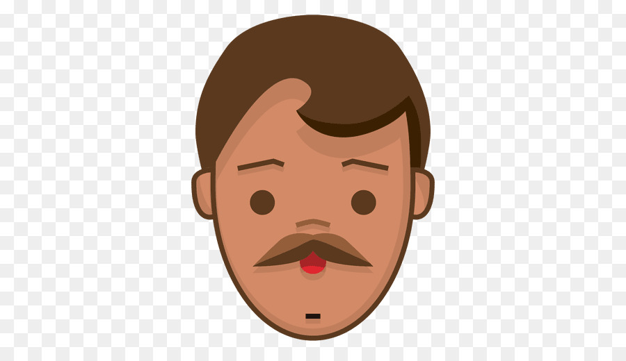 Homme à Moustache，Affronter PNG