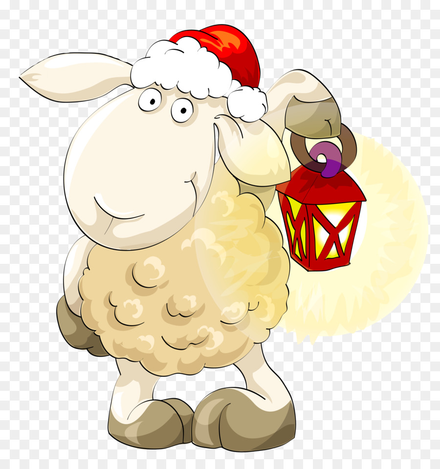 Mouton Avec Lanterne，Dessin Animé PNG