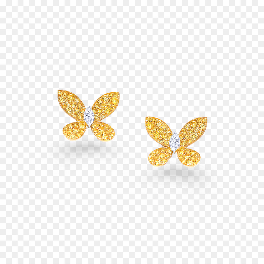 Boucles D'oreilles Papillon，Accessoires PNG