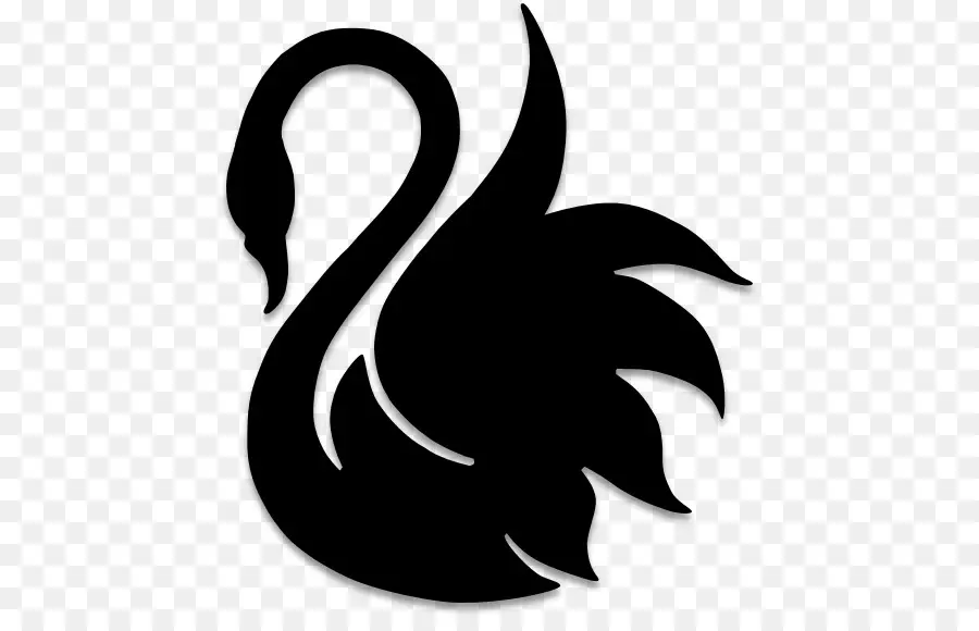 Silhouette，Cygne Noir PNG