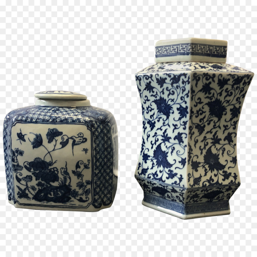 Vases，Bleu PNG