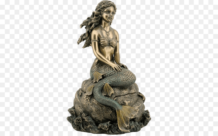Sirène，Sculpture En Bronze PNG