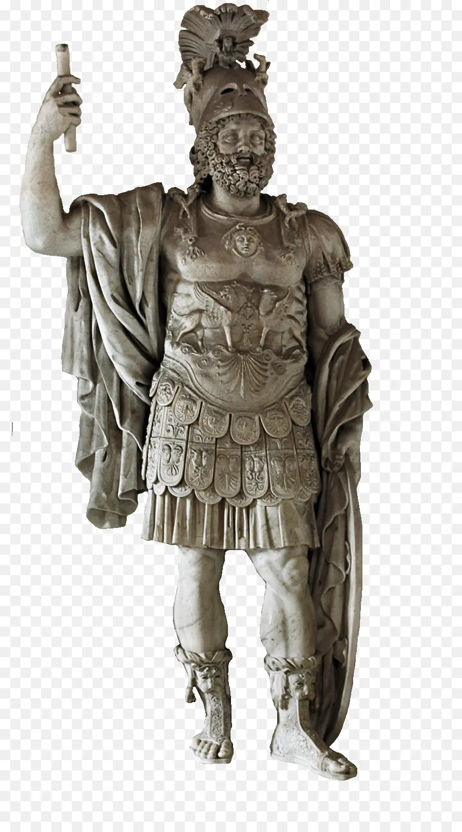 Statue De Guerrier Antique，Armure PNG