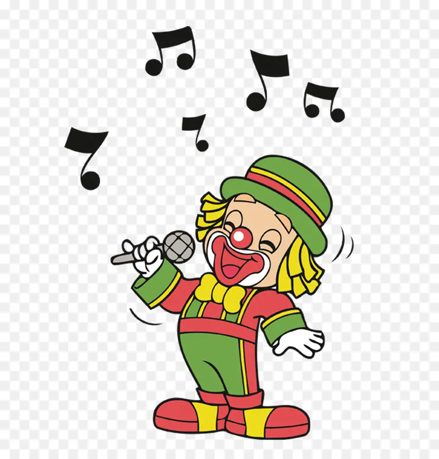 Clown Chantant，Microphone PNG