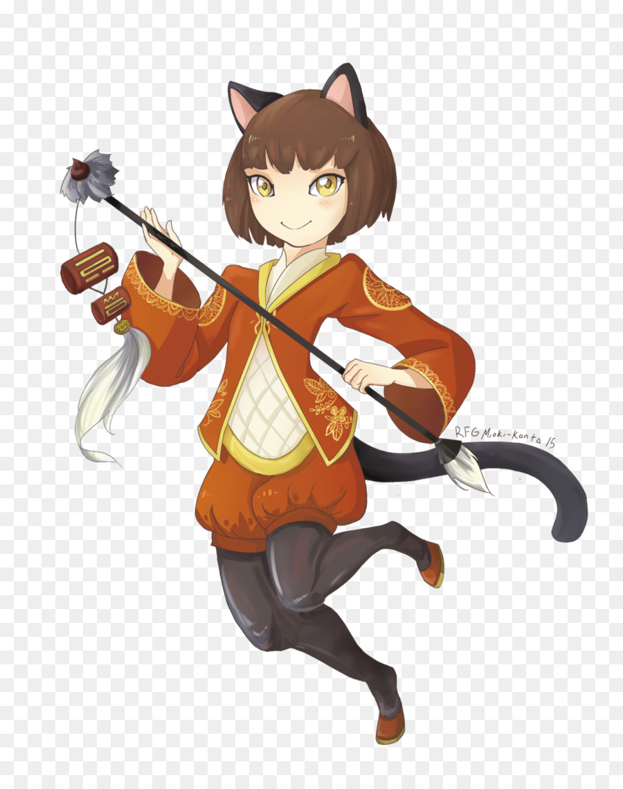 Fille Chat，Costume PNG