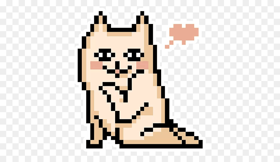 Chat Pixel Art，Banc PNG