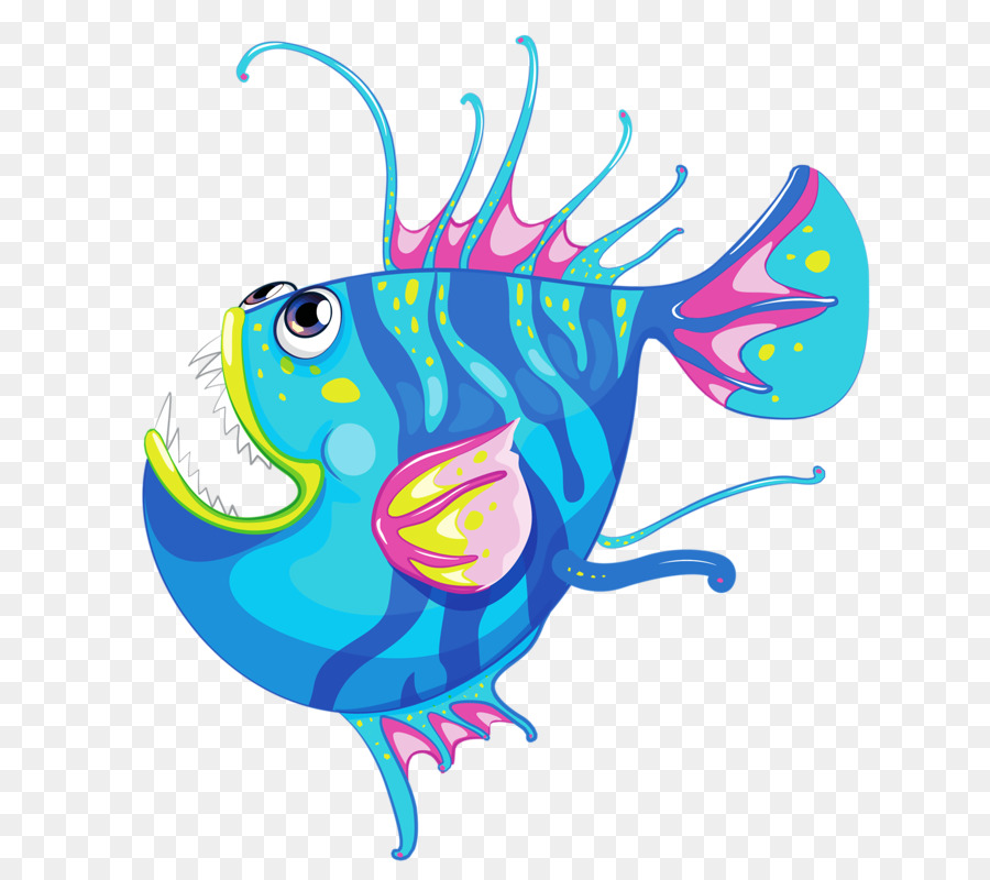 Poisson，Bleu PNG