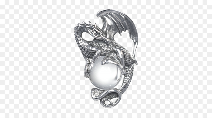 Dragon D'argent Avec Perle，Dragon PNG