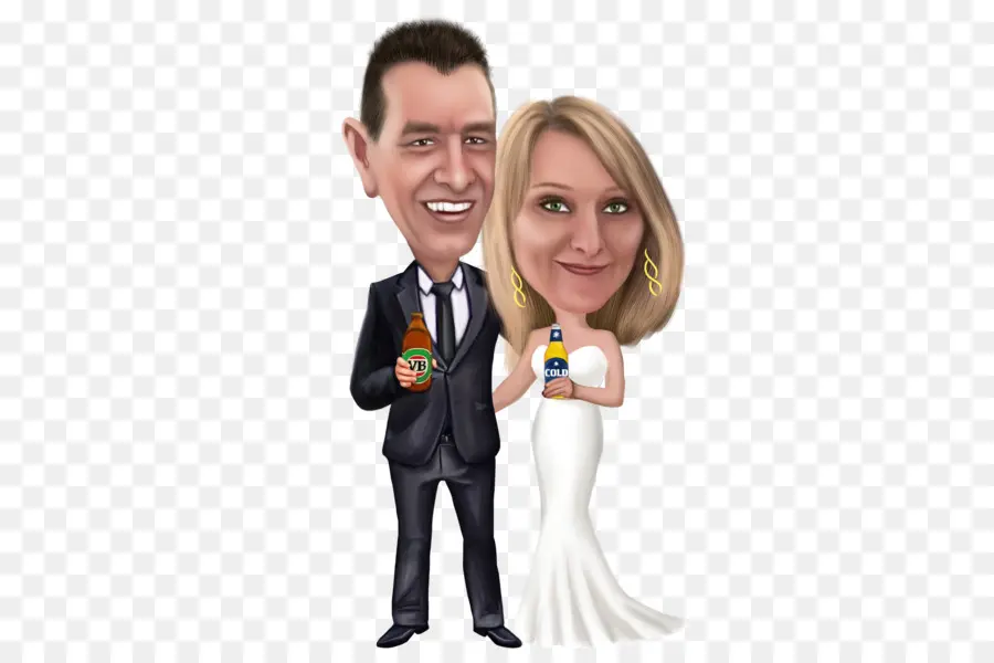 Caricature De Mariage，Couple PNG