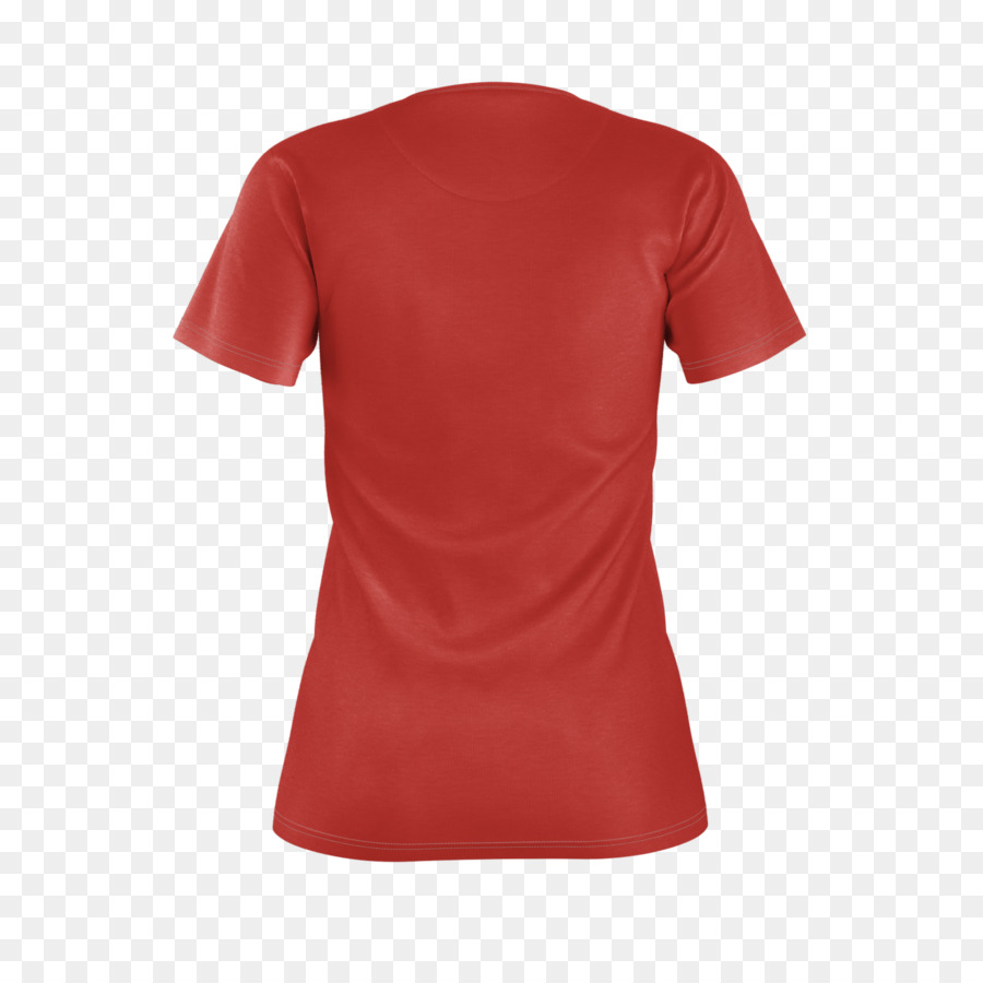 T Shirt Rouge，Col En V PNG