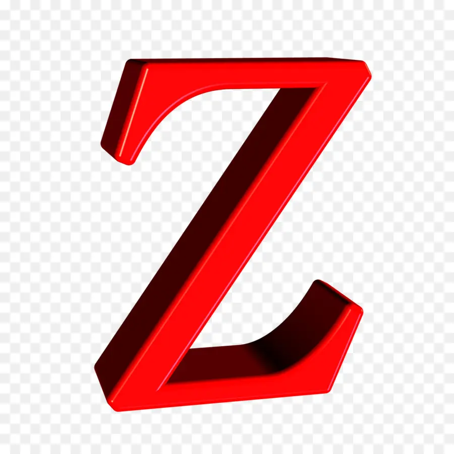 Lettre Z，Rouge PNG