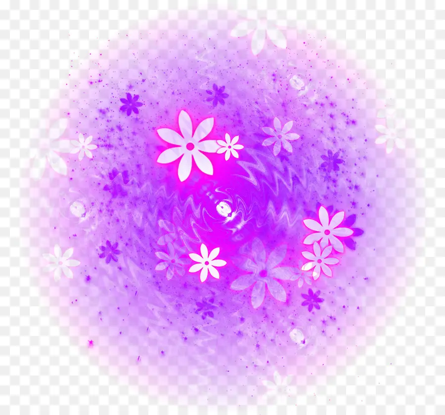 Fleurs Violettes，Floral PNG