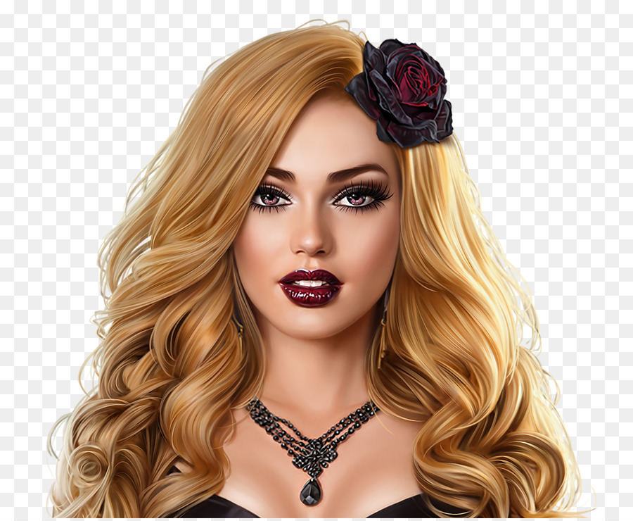 Femme Blonde，Portrait PNG