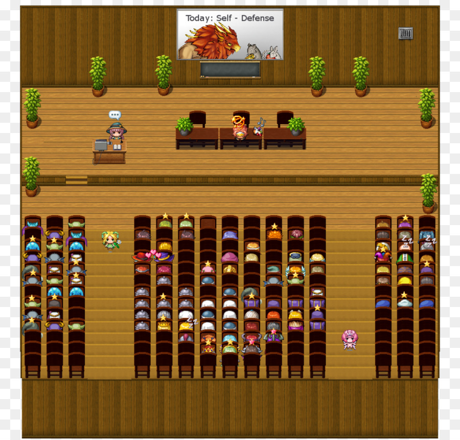 Auditorium Pixel Art，Public PNG