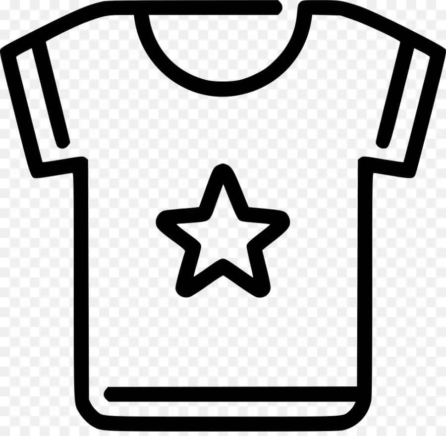 T Shirt，étoile PNG