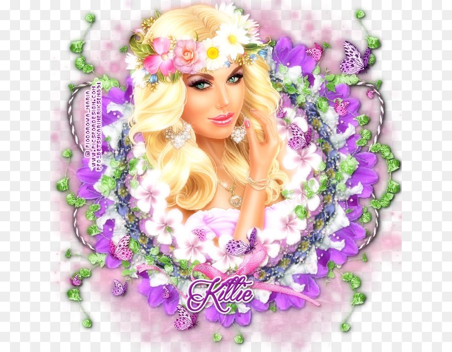 Design Floral，Barbie PNG